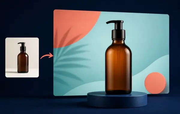 Product campaign banner composition